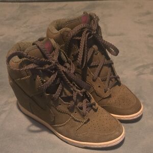 Nike Women's Olive High-Top Sneakers Without Box
